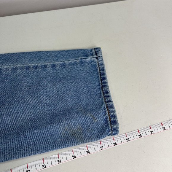 Vtg Y2K Levis 505 Classic Straight Fit Jeans Blue 31x28.5 Denim Stonewashed Mens - Picture 4 of 16